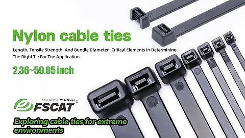 Nylon cable tie tensile strength test.