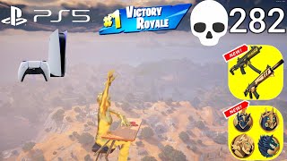PS5 282 Elimination Solo vs Squads WINS Full Gameplay - NEW Fortnite Chapter 5!