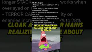 Marvel Rivals mid season patch notes leaked #marvelrivals #marvelrivalsmemes #cloakanddagger