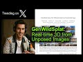 GenWildSplat: Real-time 3D from Unposed Images