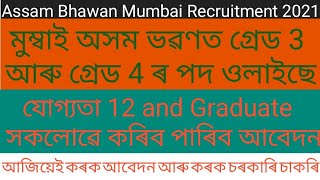 Assam Bhawan Mumbai Recruitment 2021 l govt job Assam 2021 l grade lll grade lV job Assam 2021 l screenshot 4
