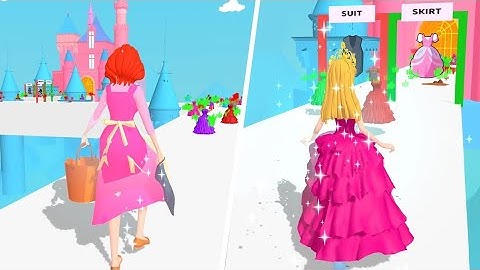Princess Run 3D in All Levels Mobile Games New Update iOS, Android Walkthrough Gameplay GHWYAJHU