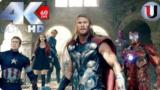 Avenger Age Of Ultron Sokovia Battle Scence 4K Utra Hd