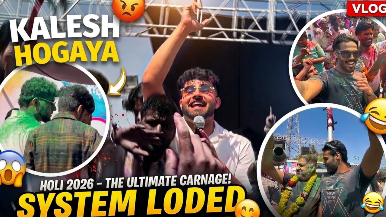 Kalesh Hogaya Holi Pee | R Maan & Deepty Holi Event | Craziest Holi Celebration Ever 😱