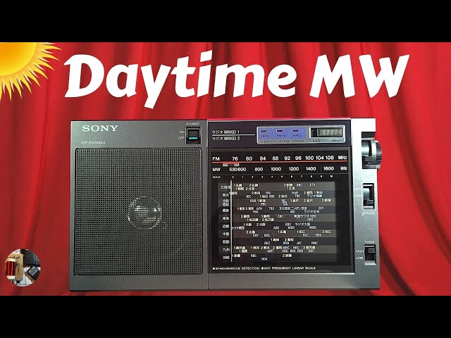 Sony ICF-EX5MK2 AM FM Radio Daytime MW - YouTube