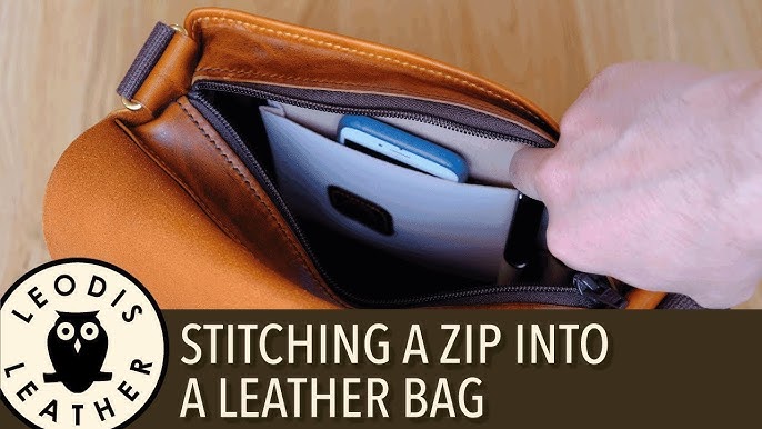 Make a handmade zipper pulls from leather step by step 