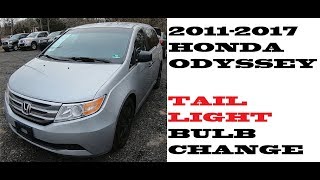 odyssey honda light tail replace bulbs change