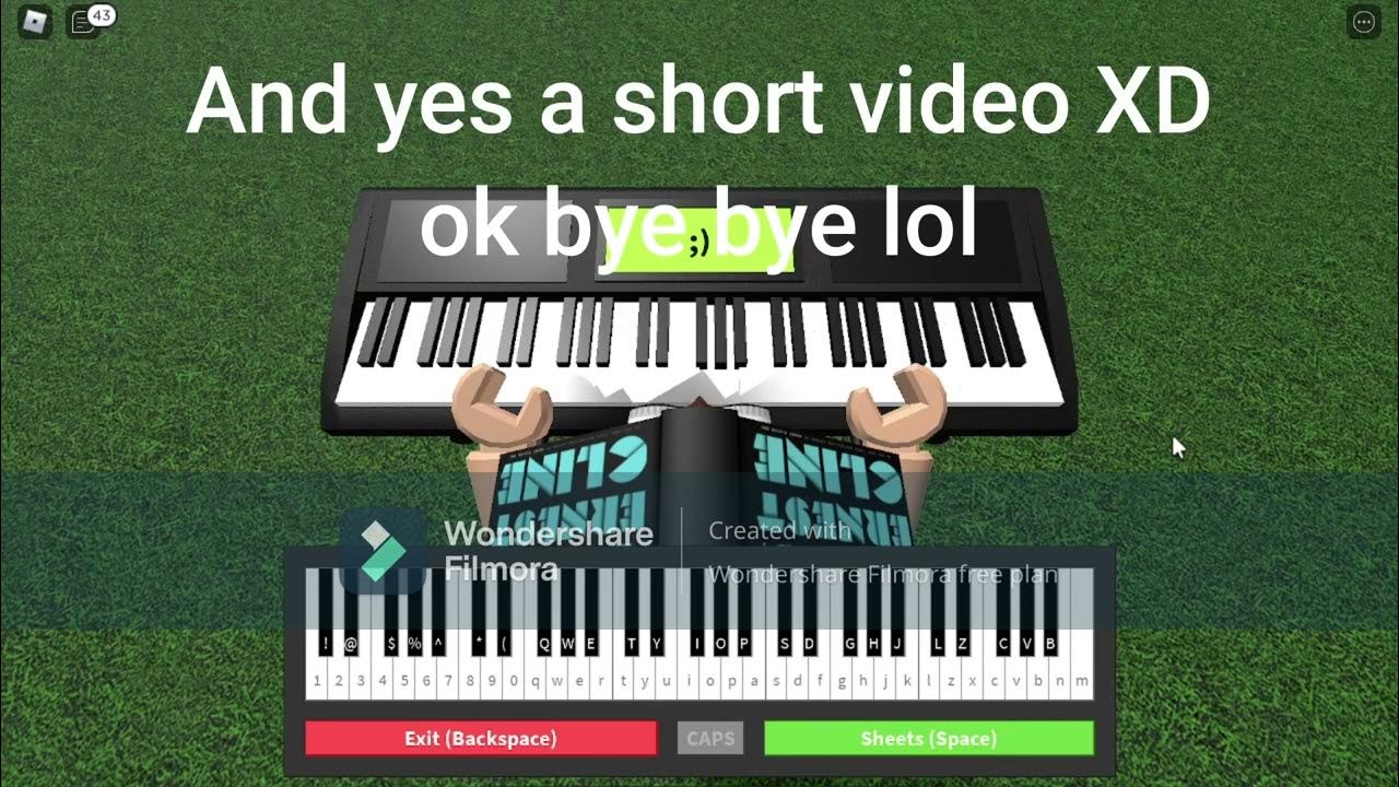 Rick Roll Roblox Piano YouTube