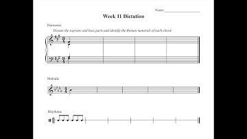 Ear Training 2 -Dictation Quiz#11