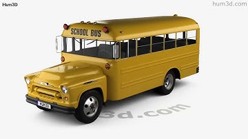 Chevrolet 4500 School Bus 1956 3D model by 3DModels.org