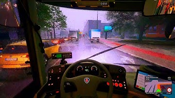 Rainy Day Drive | The Bus 2021| Unreal Engine 5