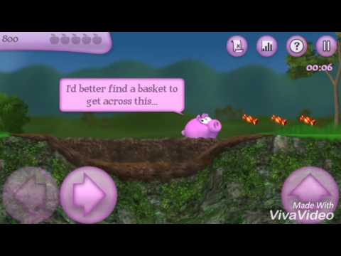 Let's play Piggly level 10 Clear as Mud Прохождение игры Поросёнок уровень 10 как взять все секреты