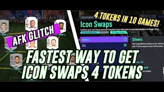 FASTEST WAY TO GET ICON SWAPS 4 TOKEN! SQUAD BATTLES AFK GLITCH! 2 IN 1 OBJ! FIFA 21 ULTIMATE TEAM!