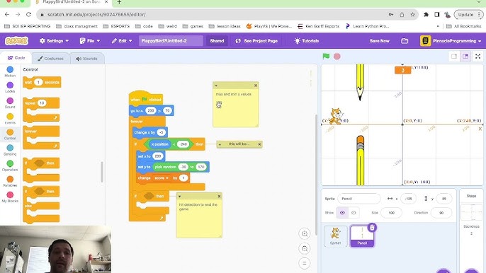 PART 2- Flappy Bird Tutorial (Scratch Programming) on Vimeo