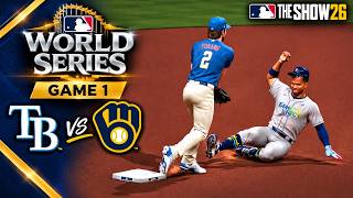Rays vs Brewers | World Series Game 1 THRILLER! | MLB The Show 26 Simulation