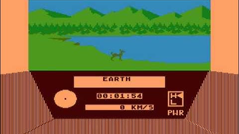 Atari 8-bit The Halley Project (Mindscape) secret mission part 1 ending