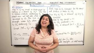 Hindi - XI -12#48 Quantitative Analysis Of Oxygen