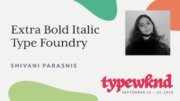 Extra Bold Italic Type Foundry