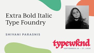 Extra Bold Italic Type Foundry