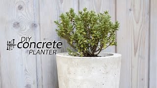 I make a easy concrete planter from two different sized plant containers. Kind of a plant pot hack. *** Please click here to subscribe: 