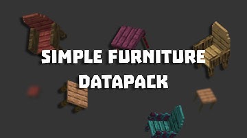 Simple Furniture [Minecraft datapack]