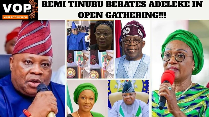 Unexpected Drama as Remi Tinubu Confronts Adeleke in Public