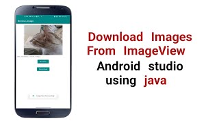 Download Image from ImageView in Android studio using java | Hindi
