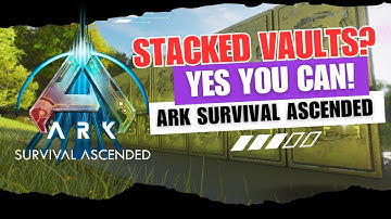 How to stack vaults in Ark Survival Ascended #ark #asa #arksurvivalascended