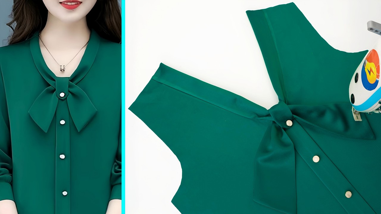 Волшебные советы для легкого шитья женских узоров на шее | Sewing Trick Great