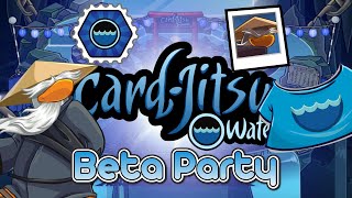 CARD-JITSU WATER! (Card-Jitsu Water Beta Party) | New Club Penguin
