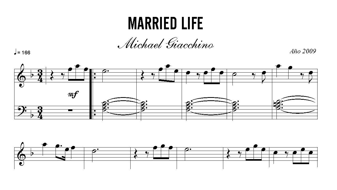 partituras de Michael Giacchino \