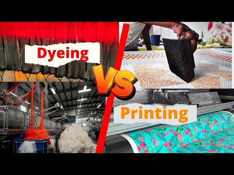 Textile Dyeing and Printing ।। Difference Between Dyeing and