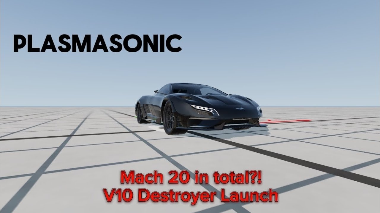 V10 Destroyer Launch | BeamNG.Drive (Intense speeds guaranteed)