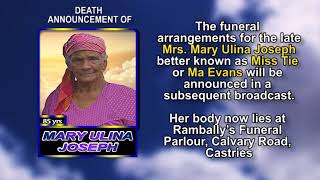 Mary Ulina Joseph SHORT
