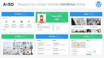 Aveo WordPress CV/Resume Theme Free Download