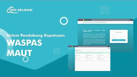 Source Code Aplikasi Sistem Pendukung Keputusan (SPK) Perbandingan Metode WASPAS Dan MAUT