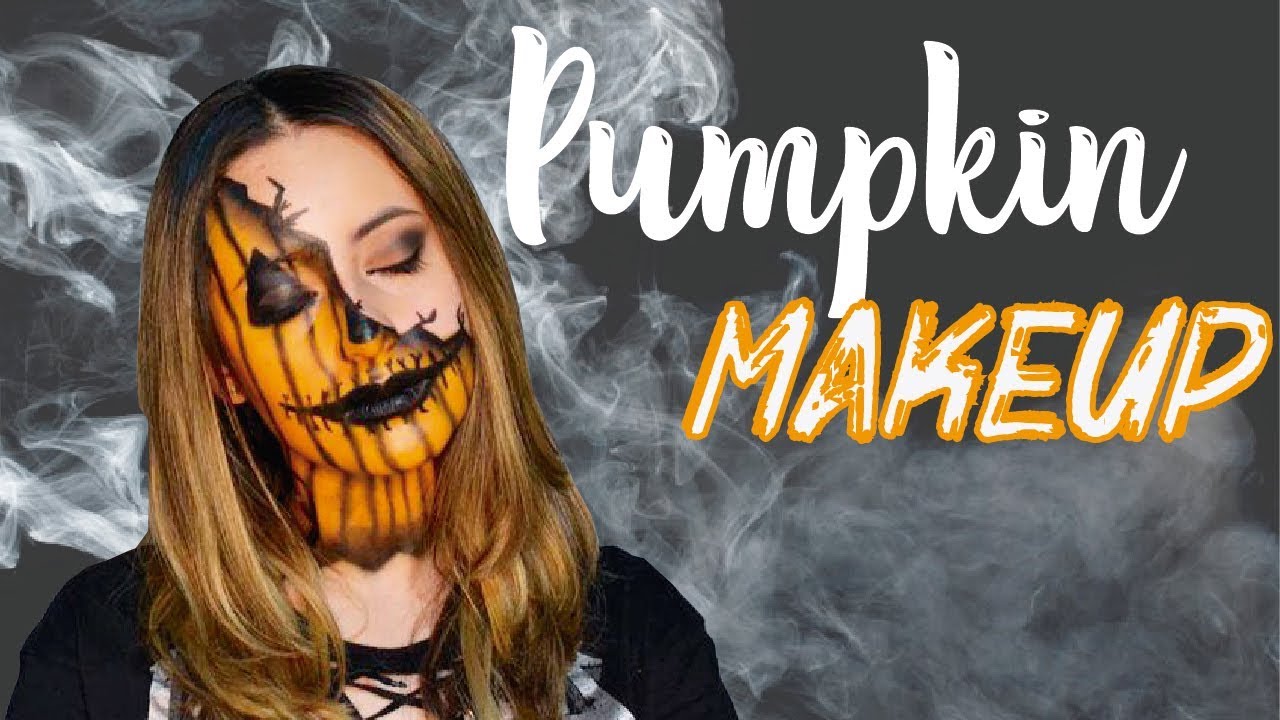 MAQUILLAJE DE CALABAZA PARA MUJER! 🎃🍁 PUMPKIN MAKEUP - YouTube