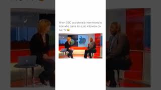 #bbcnews interviews the wrong person on LIVE TV😁😁