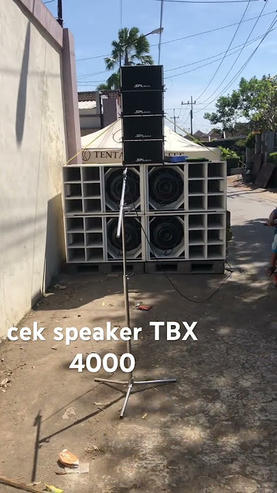 Tes speaker seri baru #TBX4000 by #SPLAudio