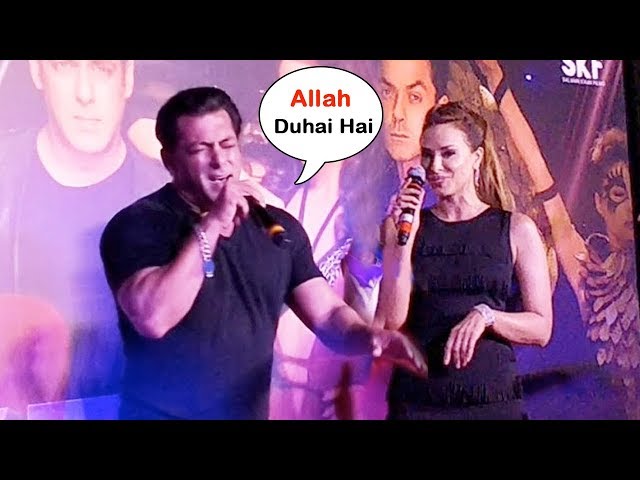 Salman Khan Singing Allah Duhai Hai Song With GF Iulia Vantur At Race 3 Grand Music Launch
