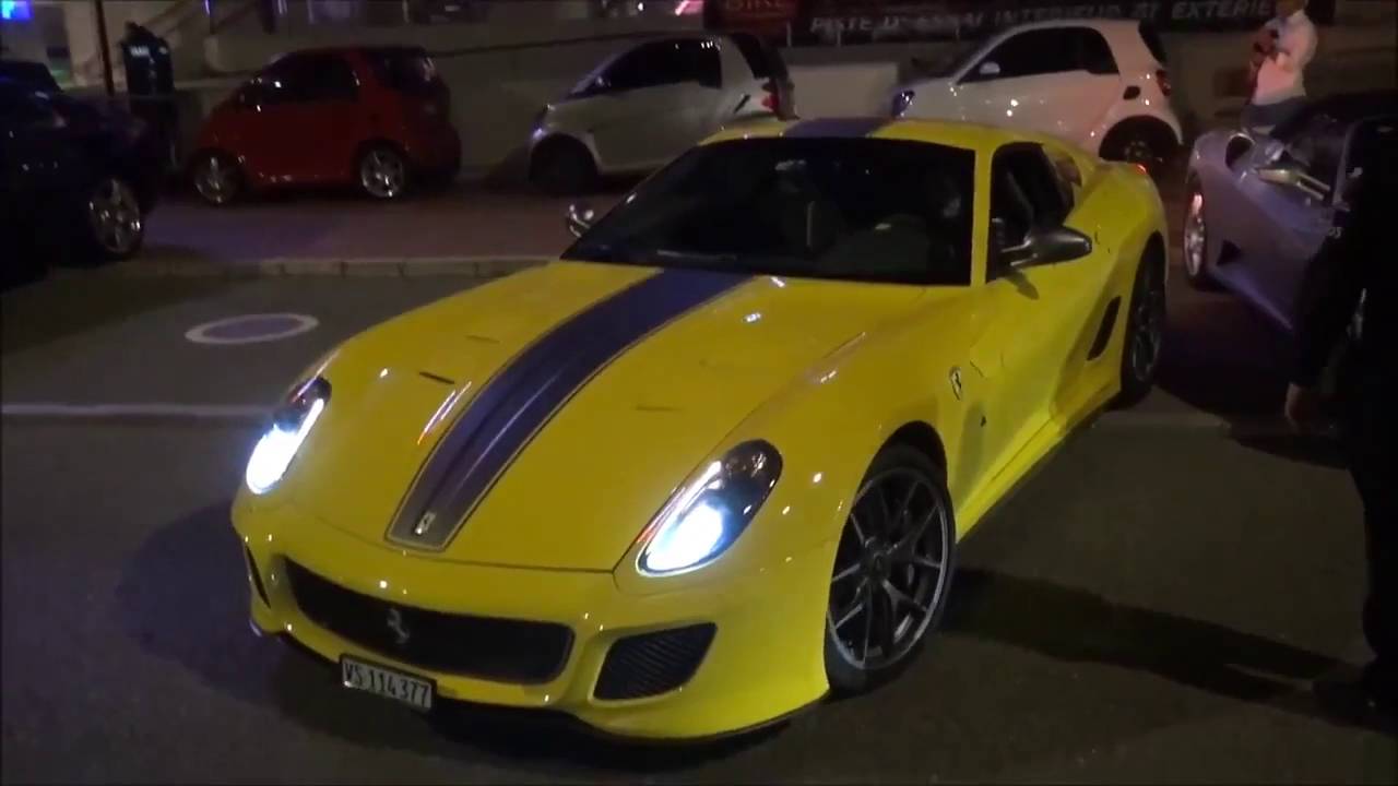 Ferrari 599 GTO picks up 2 girls in Monaco + MAD Accelerations! ///SUPER CAR/// - YouTube