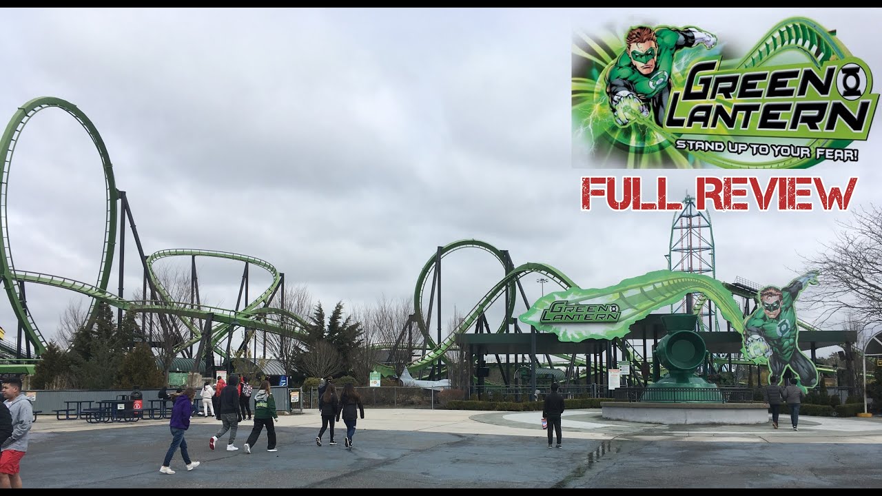 Green Lantern B&M StandUp Roller Coaster at Six Flags Great Adventure