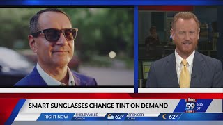 Smart sunglasses change tint on demand