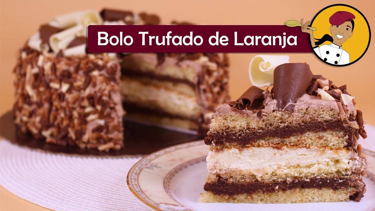 Bolo Trufado de Laranja - Chef Silvia Nicolau