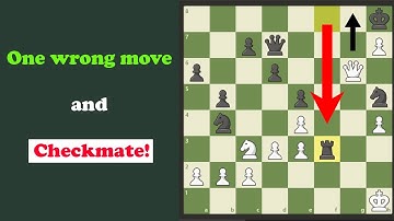 One wrong move and Checkmate!