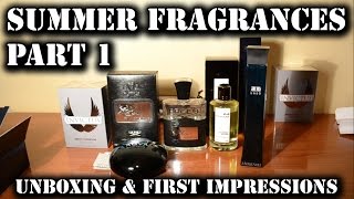 Summer fragrances 2016 - part 1 - unboxing and first impressions