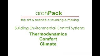 Building Environmental Control Systems - Thermodynamics, Comfort, Climate & Psychrometric Chart