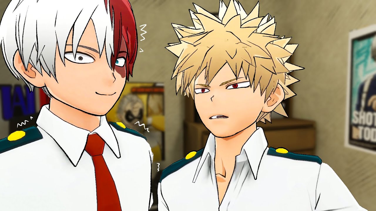 Bakugou e Todoroki Invadiram o QUARTO do Deku no Boku no Hero Vr!