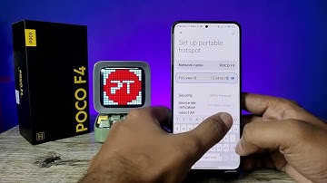 How to set WiFi Hotspot and Change Hotspot Password in Poco F4