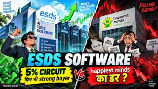 esds software share news | 5% का circuit 😱 strong buying + market cap 4X | Next happiest mind ?  screenshot 1